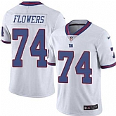 Nike Men & Women & Youth Giants 74 Ereck Flowers White Color Rush Limited Jersey,baseball caps,new era cap wholesale,wholesale hats